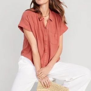 🌸Spring Sale🌸NWOT Old Navy Rust-Colored V-Neck Dolman Sleeve Top - XS